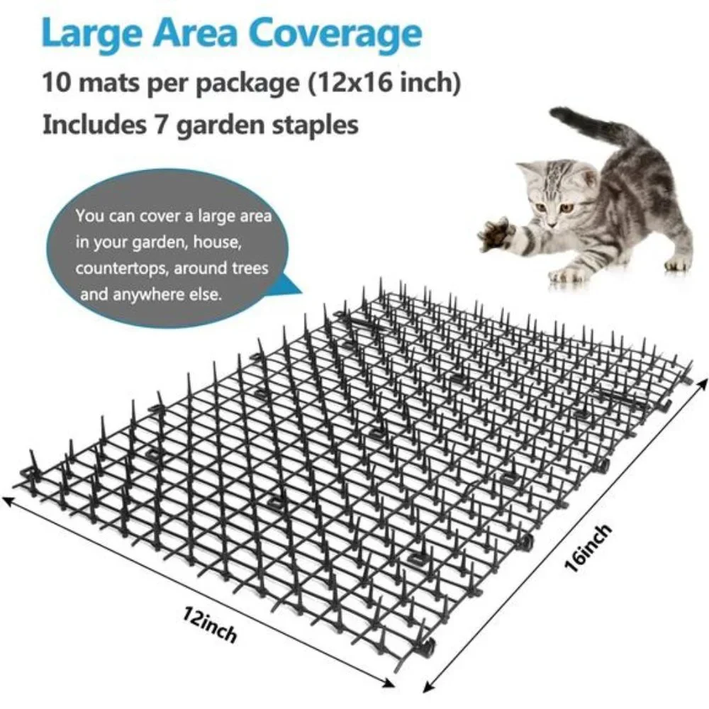 10 PCS Scat Mat for Cats Indoor, 16